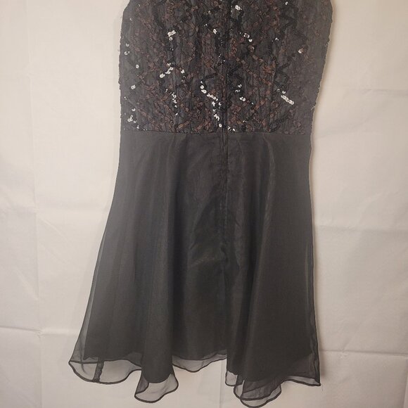 Vintage 90's E.D Michaels by Daphna Tamler Sleeveless Maxi Dress Size 10 Black - Picture 3 of 3